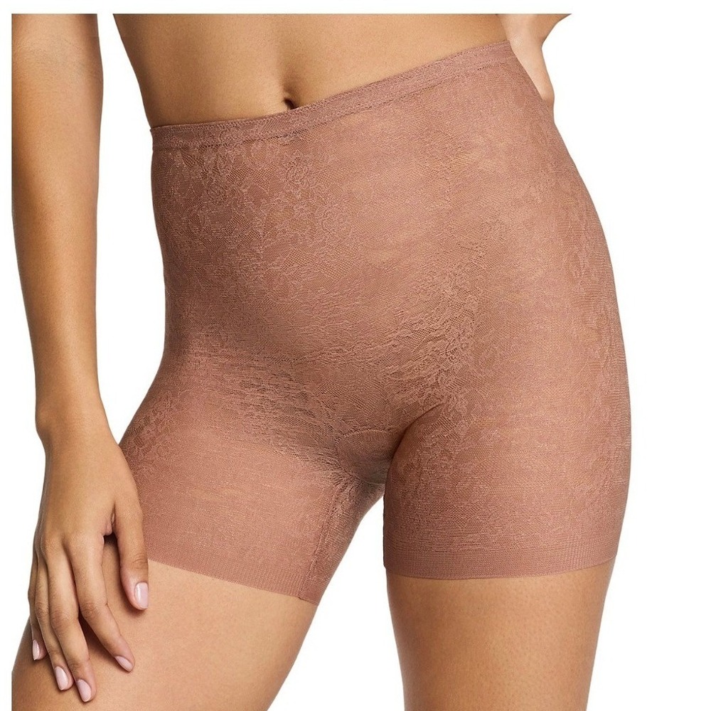 Spanx Supersmooth Day to Date Night Lace Girlshort Cinnamon XL 10594R